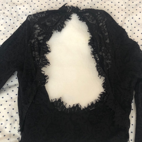 Bebe cropped lace top - Picture 4 of 4